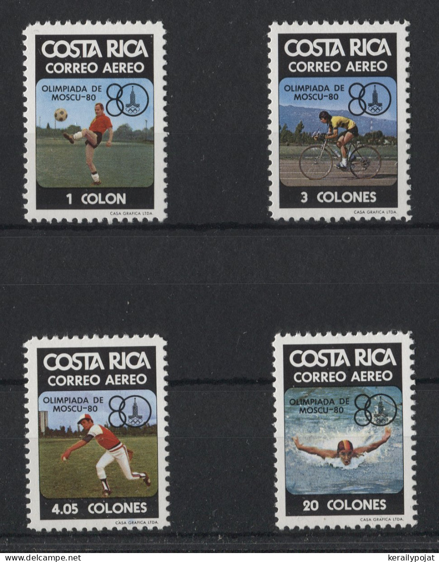 Costa Rica - 1980 Summer Olympics Moscow MNH__(TH-24081) - Costa Rica