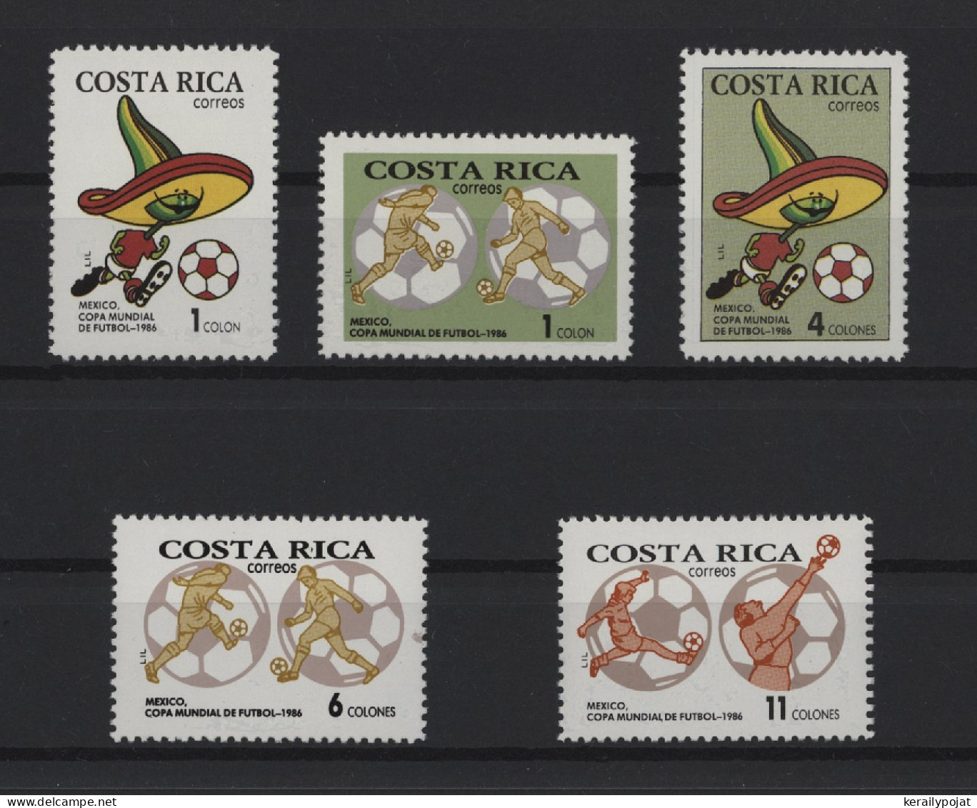 Costa Rica - 1986 Soccer World Cup MNH__(TH-27794) - Costa Rica