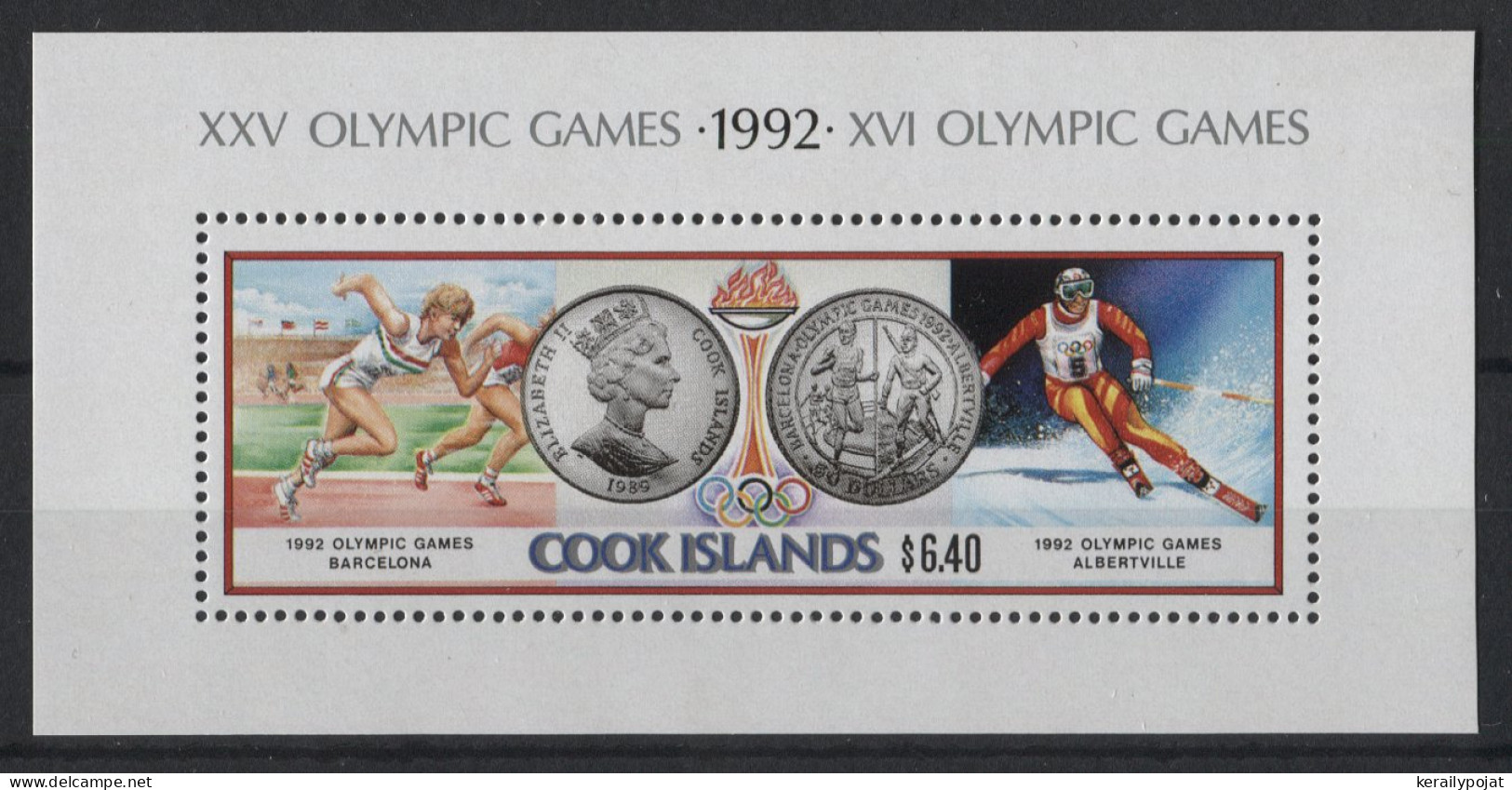 Cook Islands - 1990 Barcelona And Albertville Block MNH__(TH-23909) - Cookeilanden