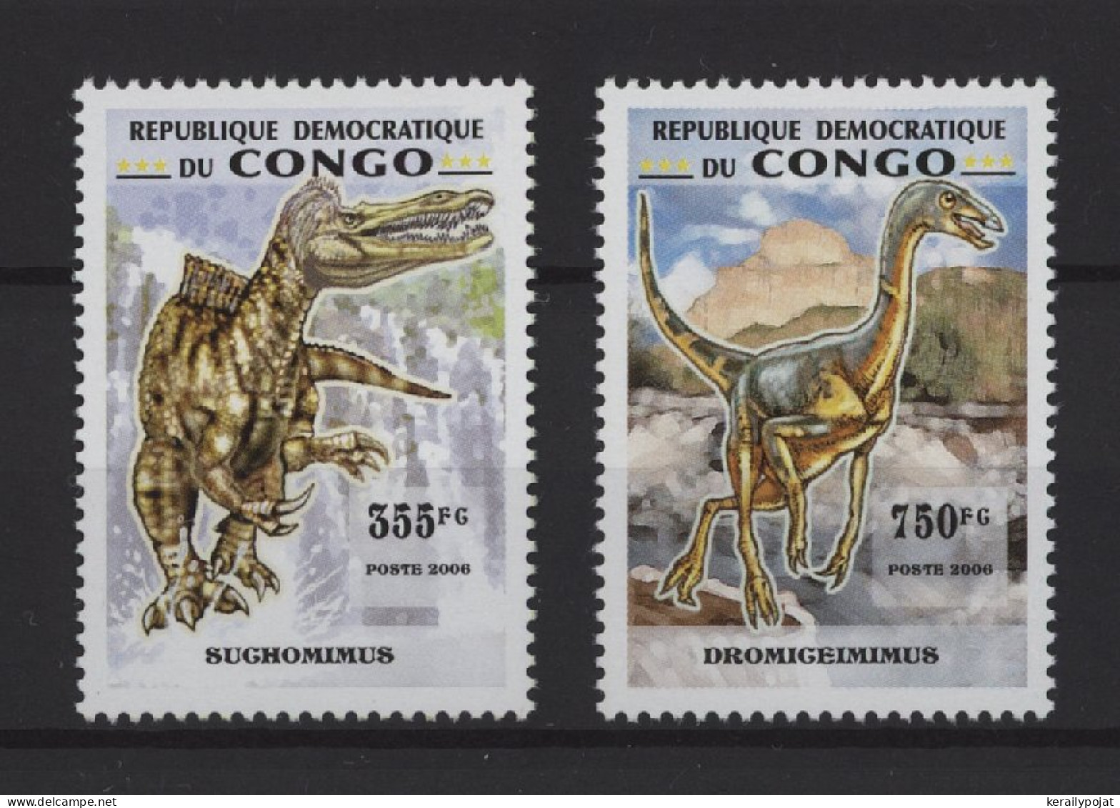 Congo (Kinshasa) - 2007 Prehistoric Reptiles MNH__(TH-24490) - Ongebruikt