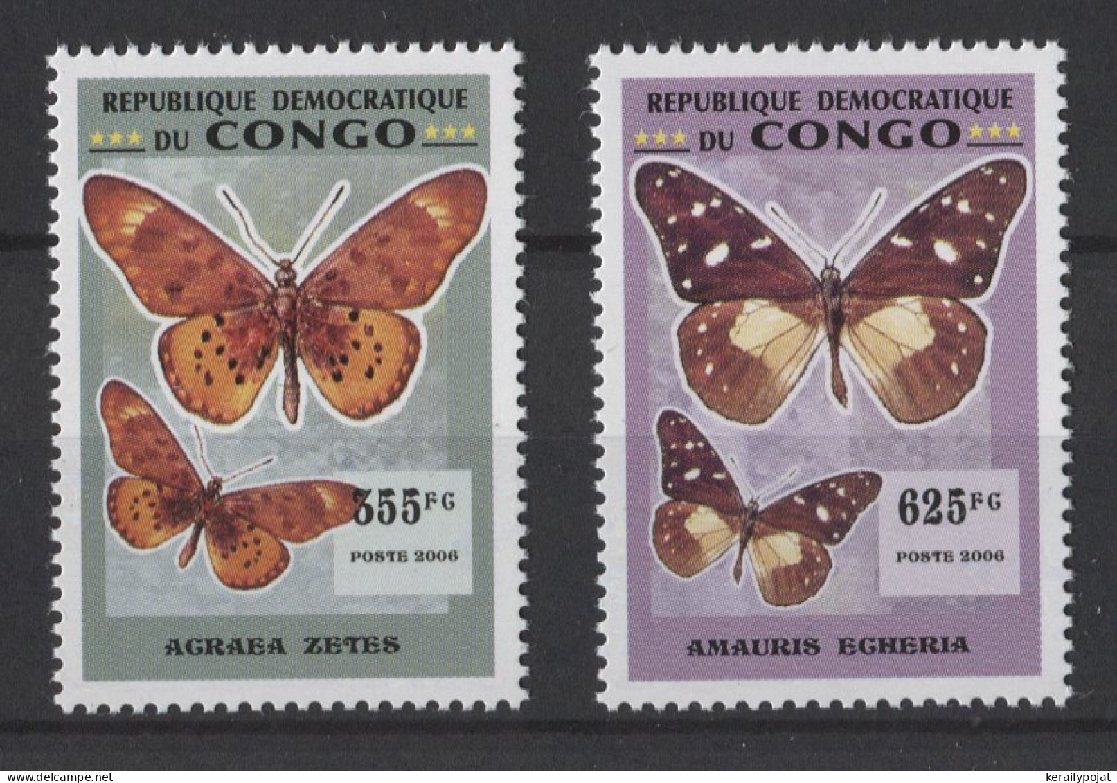 Congo (Kinshasa) - 2007 Butterflies MNH__(TH-24909) - Nuovi
