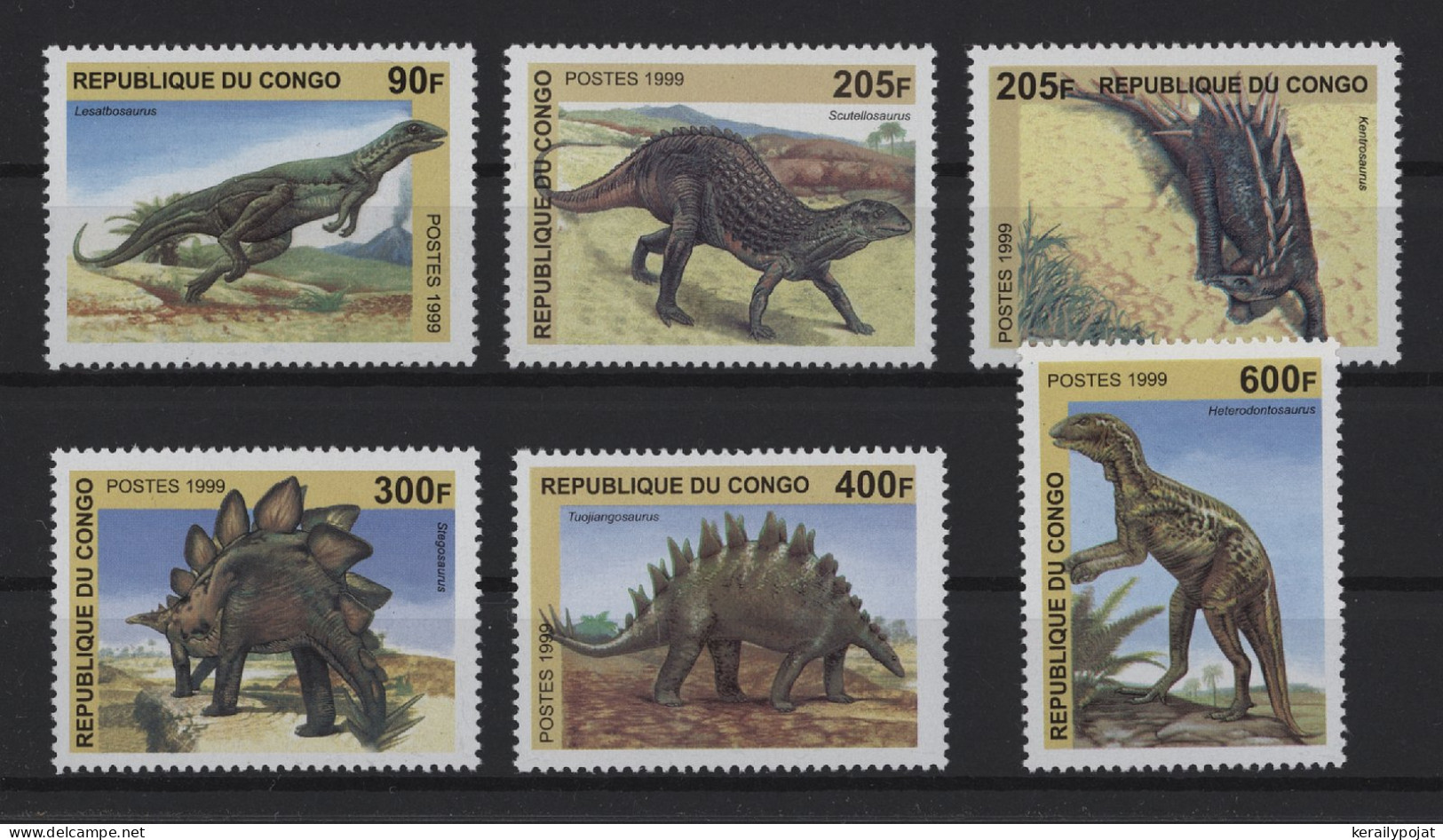 Congo (Brazzaville) - 1999 Prehistoric Animals (II) MNH__(TH-24494) - Nuevas/fijasellos