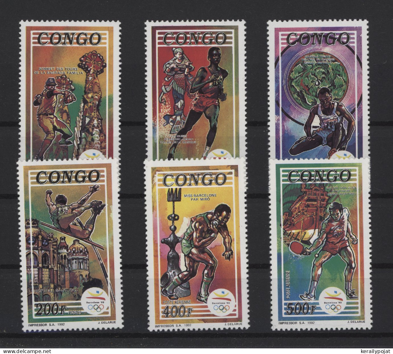 Congo (Brazzaville) - 1992 Summer Olympics Barcelona MNH__(TH-24569) - Nuevas/fijasellos