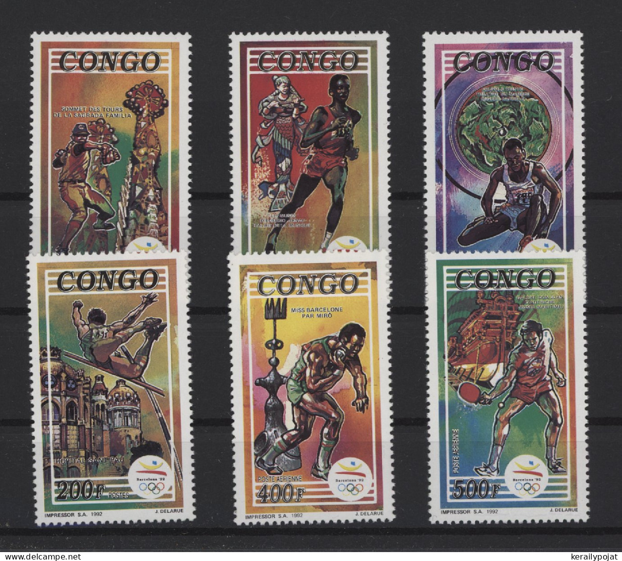 Congo (Brazzaville) - 1992 Summer Olympics Barcelona MNH__(TH-24569) - Ungebraucht