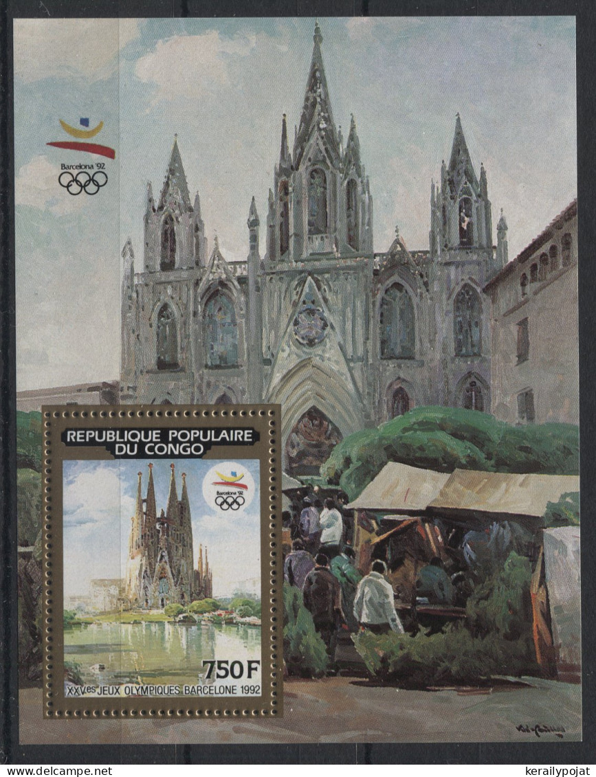 Congo (Brazzaville) - 1990 Barcelona Block (1) MNH__(TH-24049) - Nuevas/fijasellos