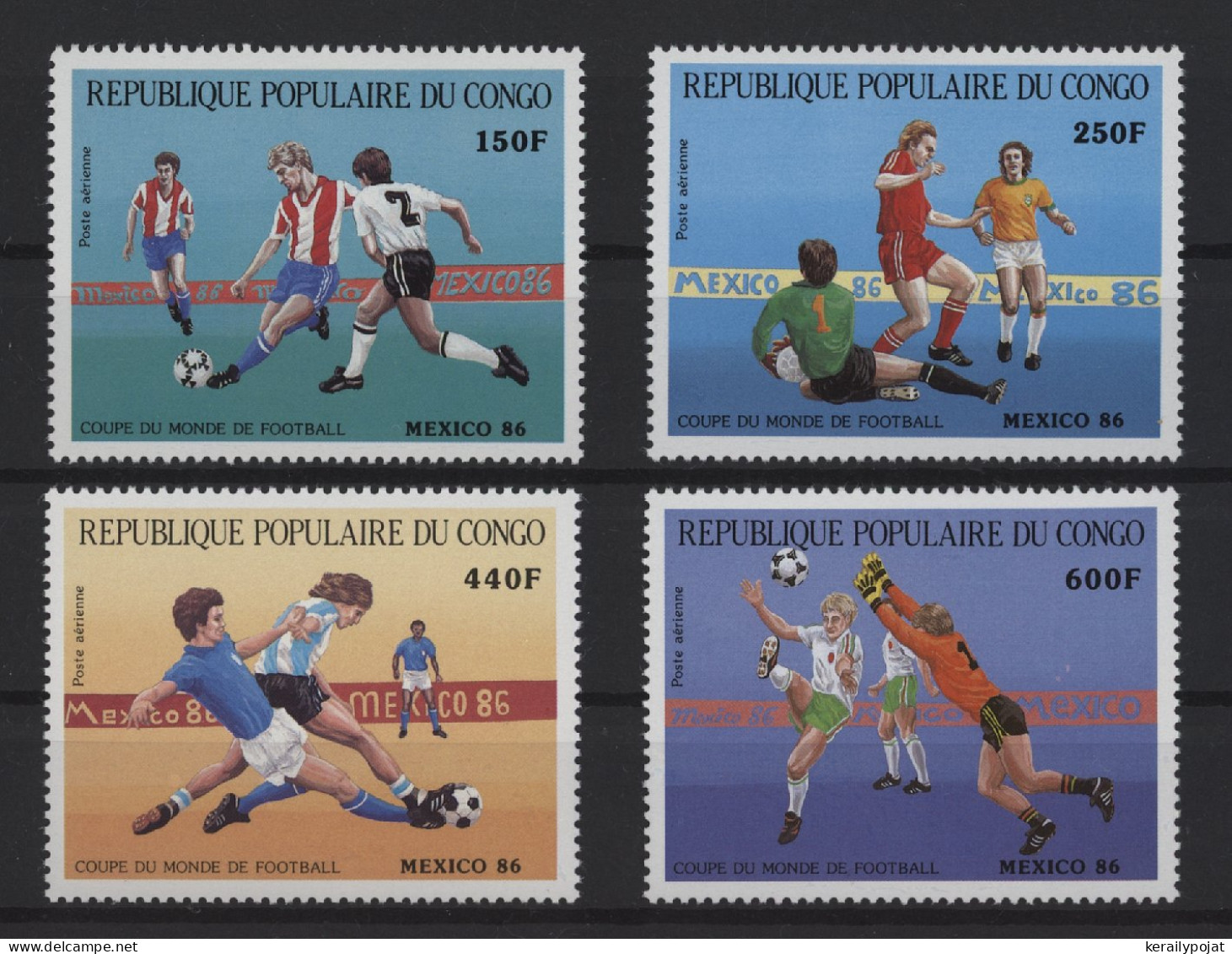 Congo (Brazzaville) - 1986 Soccer World Cup MNH__(TH-27783) - Mint/hinged