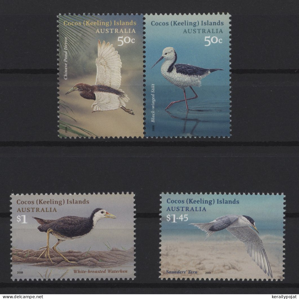 Cocos Islands - 2008 Migratory Birds MNH__(TH-27214) - Kokosinseln (Keeling Islands)