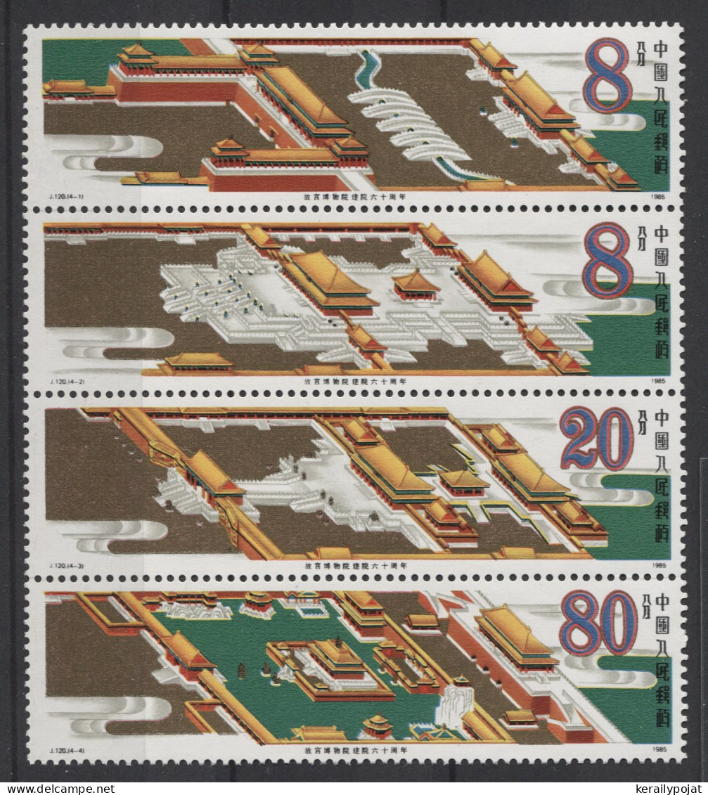 China - 1985 Imperial Palace Strip MNH__(TH-26577) - Unused Stamps