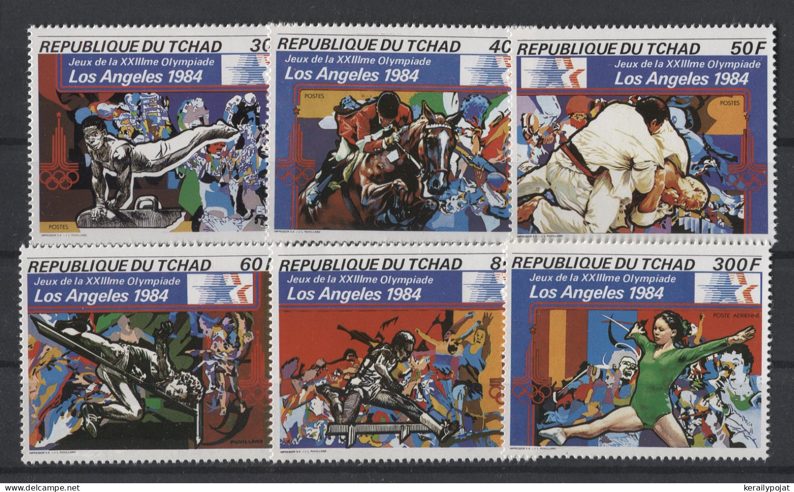 Chad - 1982 Summer Olympics Los Angeles MNH__(TH-24976) - Tchad (1960-...)