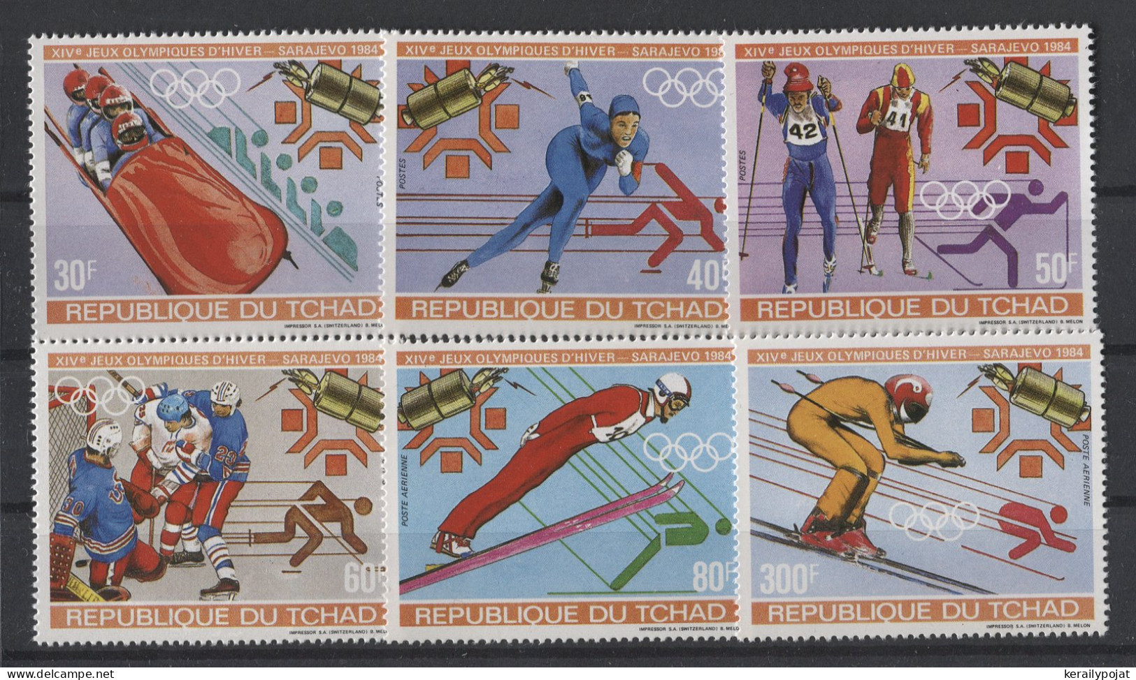 Chad - 1983 Winter Olympics Sarajevo MNH__(TH-24964) - Tchad (1960-...)