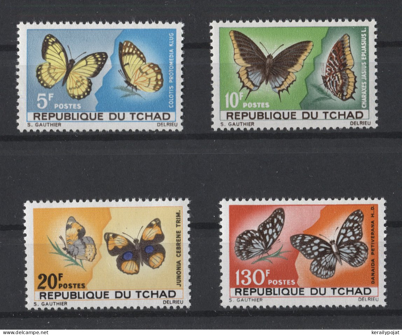 Chad - 1967 Butterflies MNH__(TH-26576) - Tchad (1960-...)