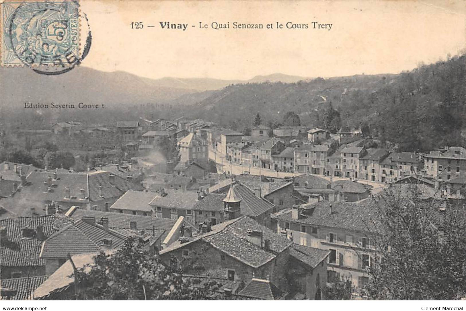 VINAY - Le Quai Senozan Et Le Cours Trery - état - Vinay