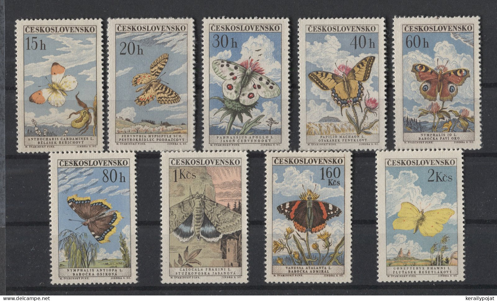 Czechoslovakia - 1961 Butterflies MNH__(TH-24937) - Nuovi