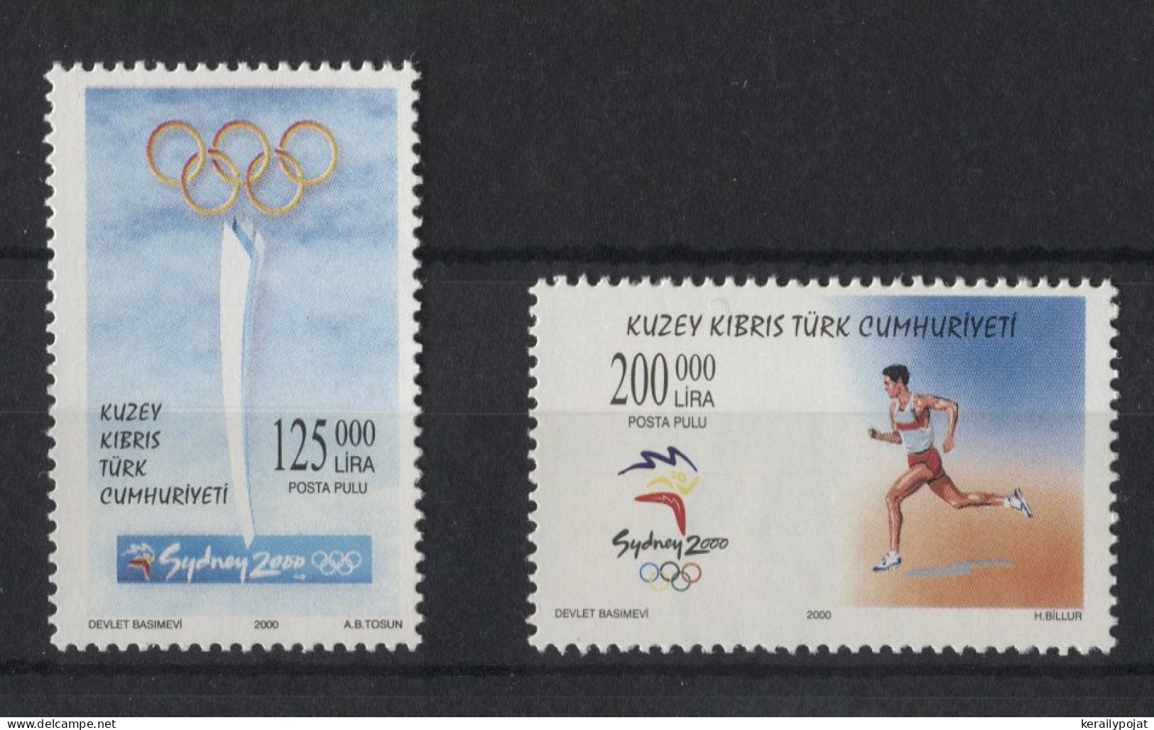 Cyprus (Turkey) - 2000 Summer Olympics Sydney MNH__(TH-23580) - Nuevos