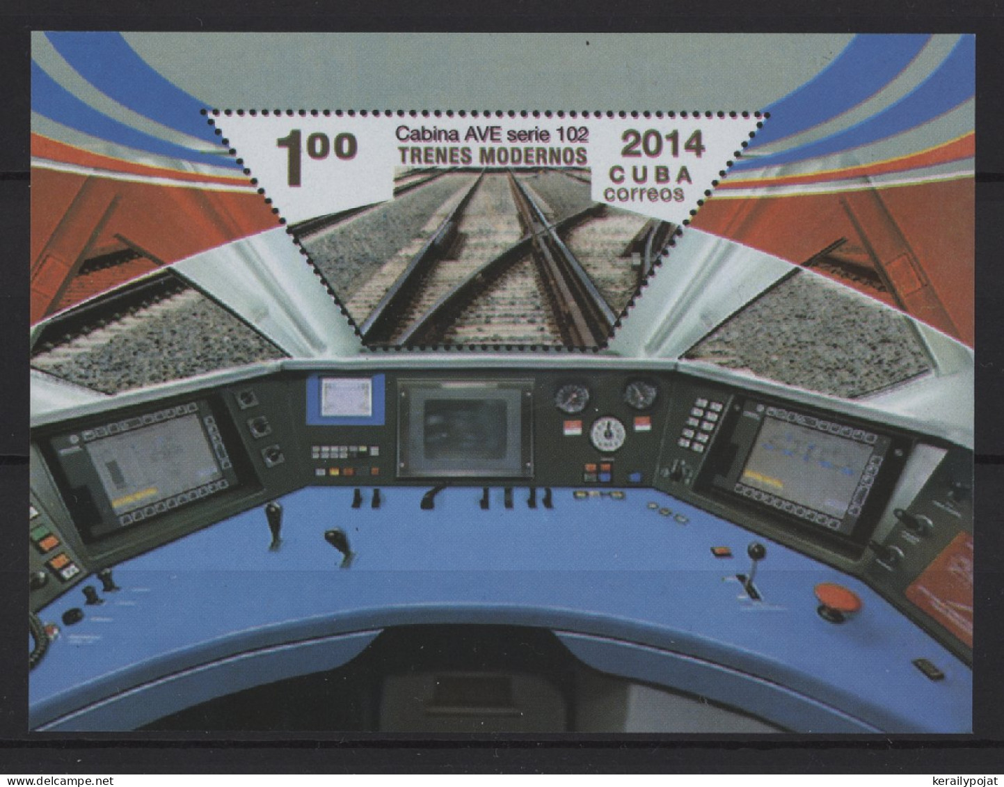 Cuba - 2015 High-speed Trains Block MNH__(TH-27110) - Hojas Y Bloques