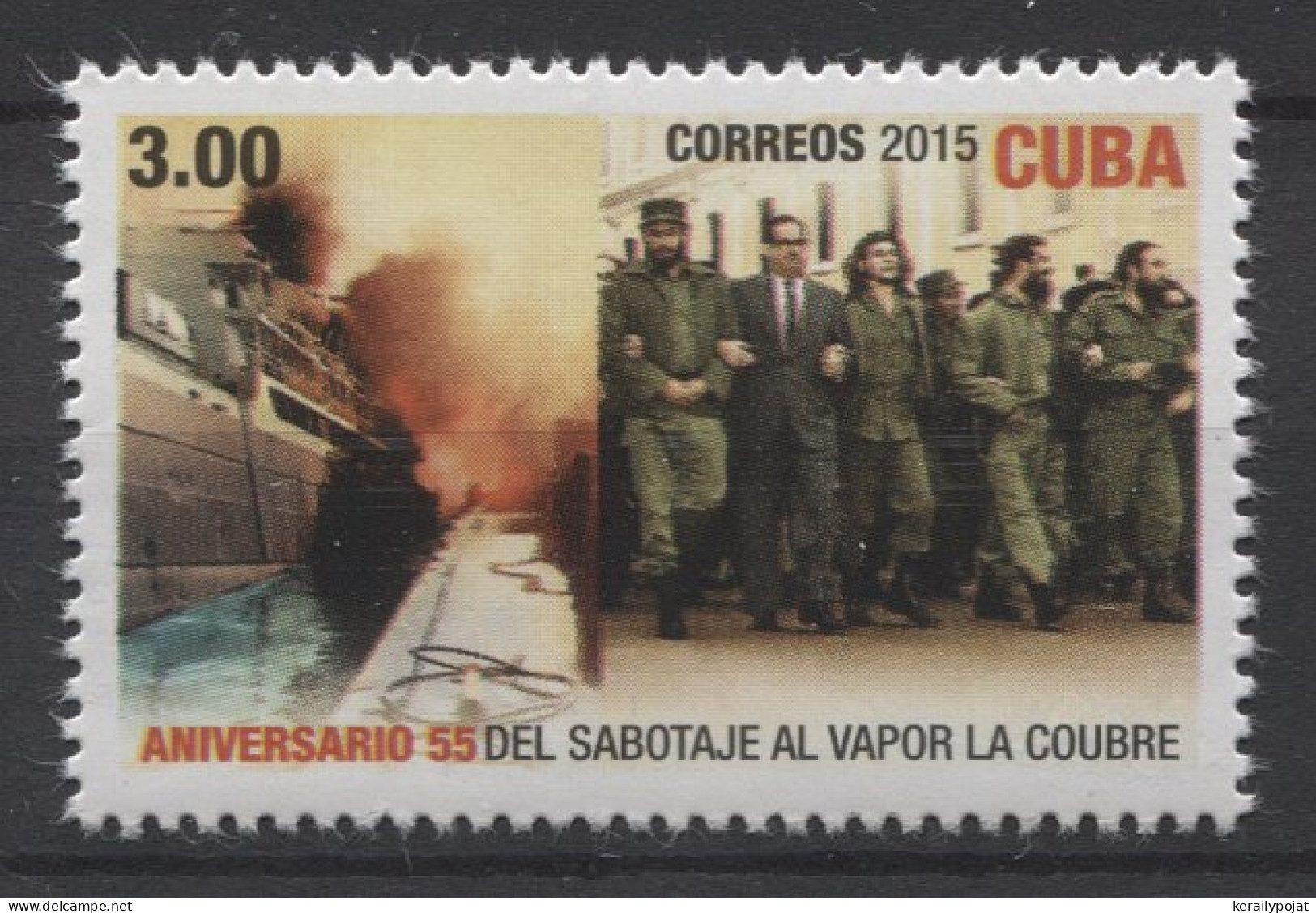 Cuba - 2015 Freighter La Coubre MNH__(TH-26113) - Unused Stamps