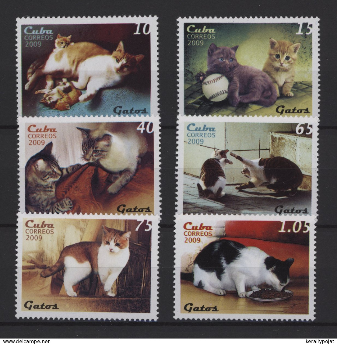 Cuba - 2009 Cats MNH__(TH-27501) - Unused Stamps