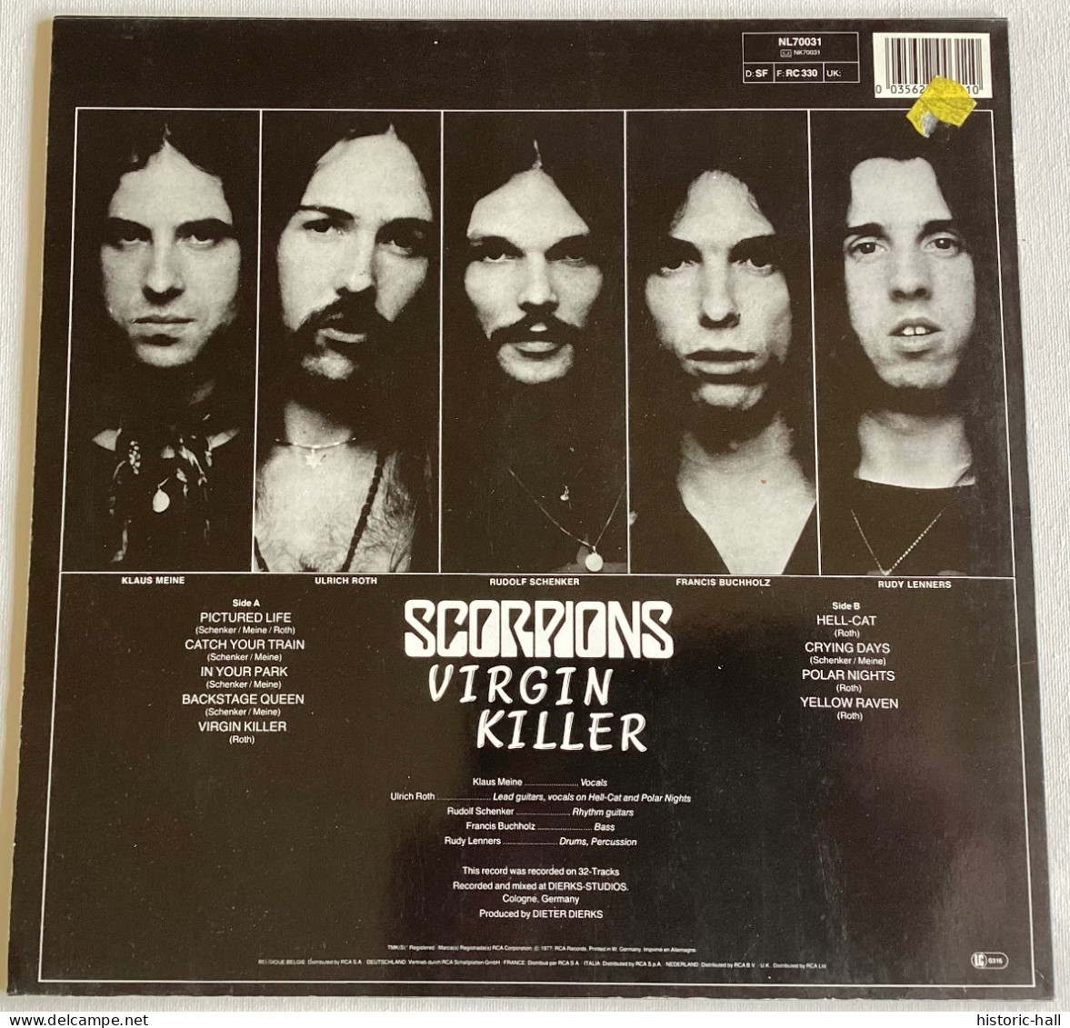 SCORPIONS - Virgin Killer - LP - 1976/84- German Press - Hard Rock & Metal