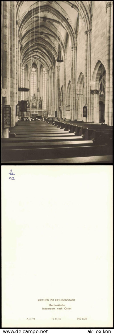 Ansichtskarte Heilbad Heiligenstadt Martinskirche Innenraum Nach Osten 1974 - Heiligenstadt