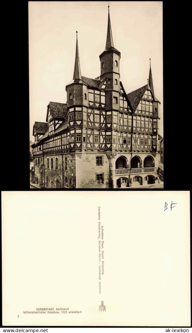 Ansichtskarte Duderstadt Rathaus 1950 - Duderstadt