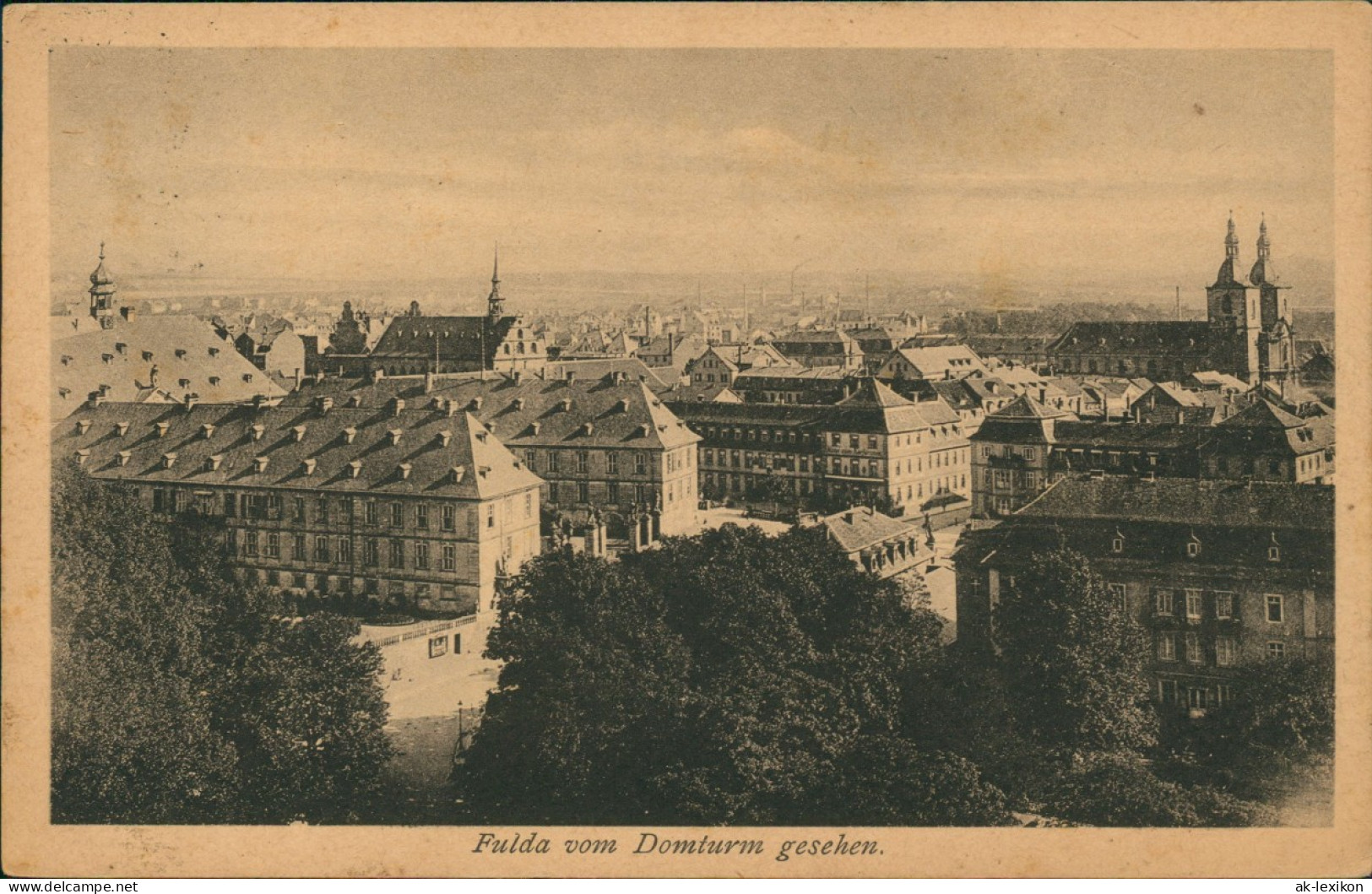 Ansichtskarte Fulda Stadt Vom Dom Gesehen 1930 - Fulda
