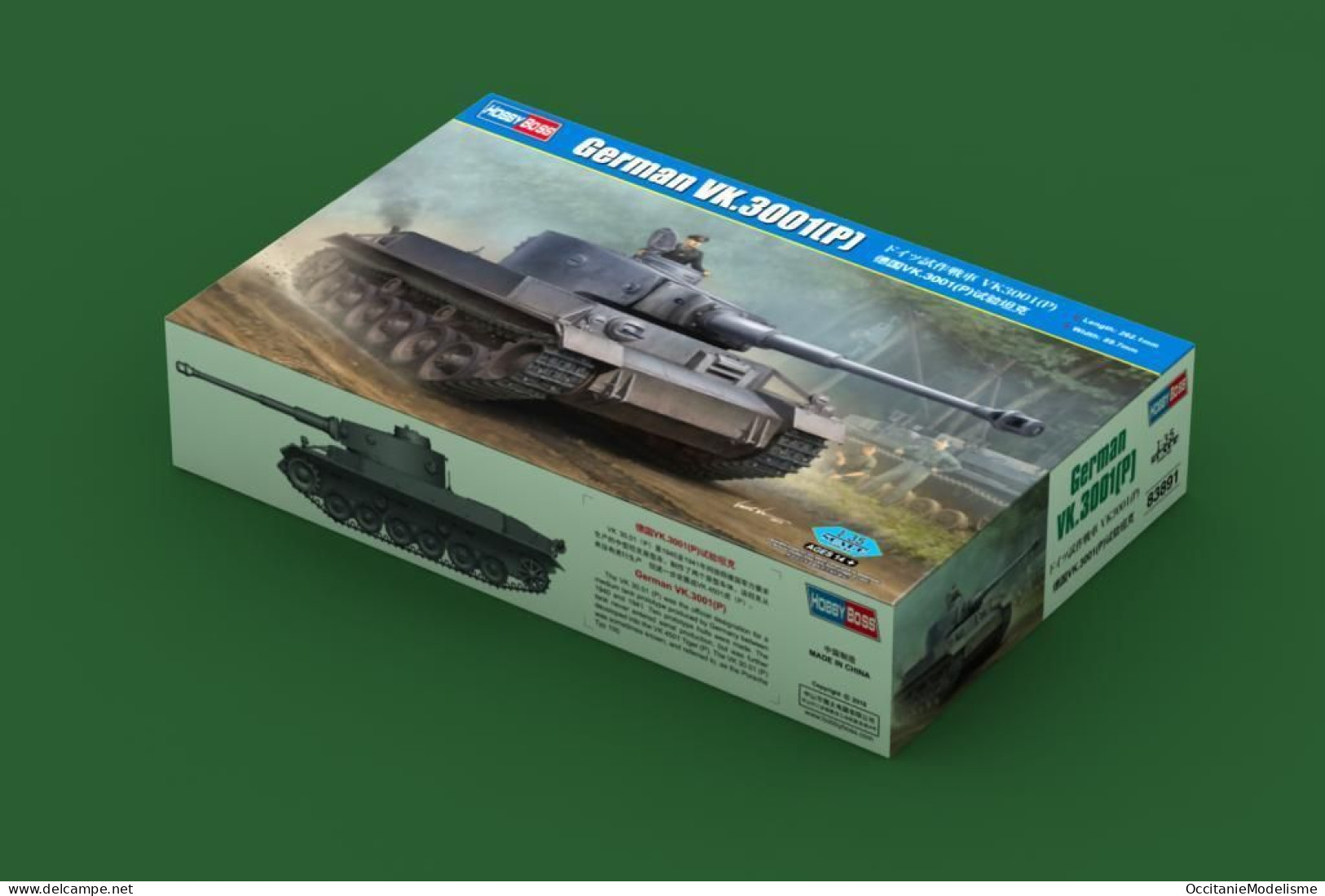 HobbyBoss - Char German VK.3001 (P) Maquette Kit Plastique Réf. 83891 Neuf NBO 1/35 - Véhicules Militaires