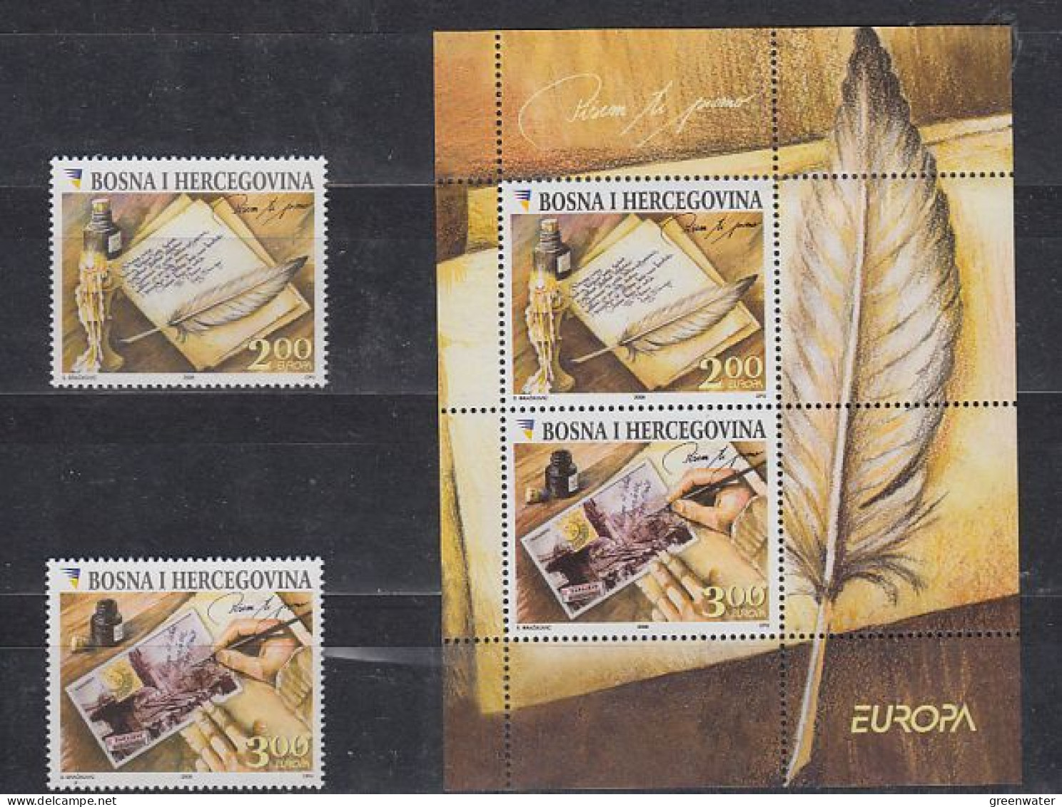 Europa Cept 2008 Bosnia/Herzegovina Sarajevo 2v + M/s ** Mnh (59351) - 2008