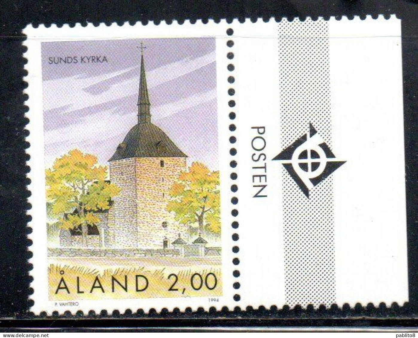 ALAND 1994 GETA KYRKA CHRISTMAS NATALE NOEL WEIHNACHTEN NAVIDAD 2 MNH - Aland