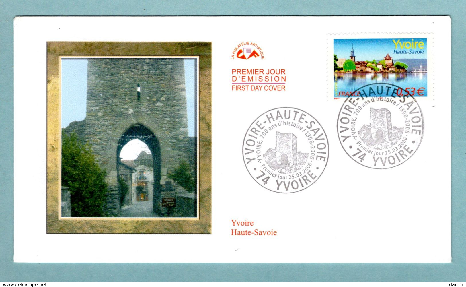 FDC France 2006 - Yvoire (Haute-Savoie) - YT 3892 - 74 Yvoire - 2000-2009