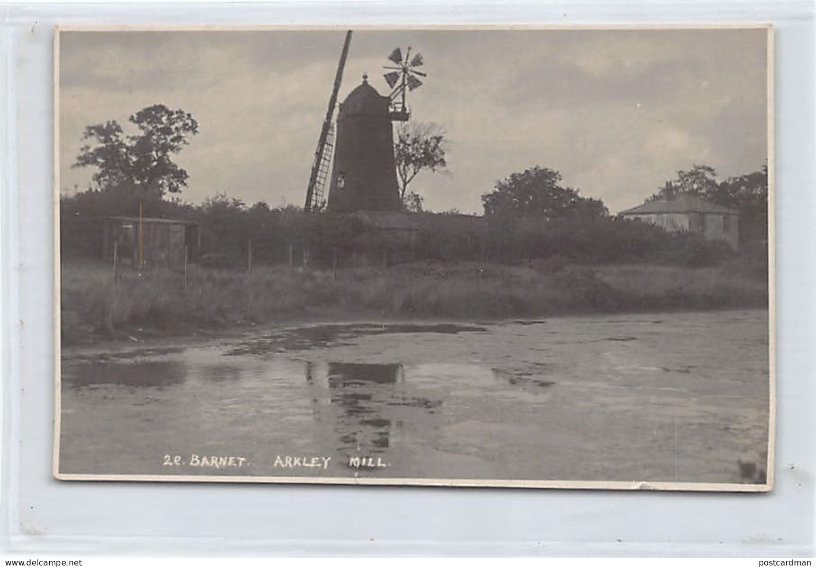 England - BARNET GATE (Herts) Arkley Windmill - REAL PHOTO - ONE TEAR See Scans For Condition - Hertfordshire