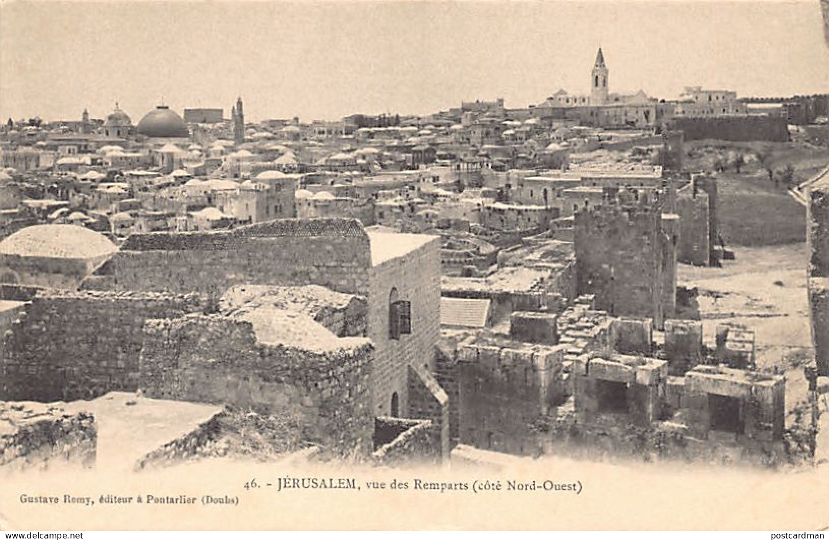 Israel - JERUSALEM - View Of The Walls (North-West) - Publ. Gustave Remy 46 - Israele