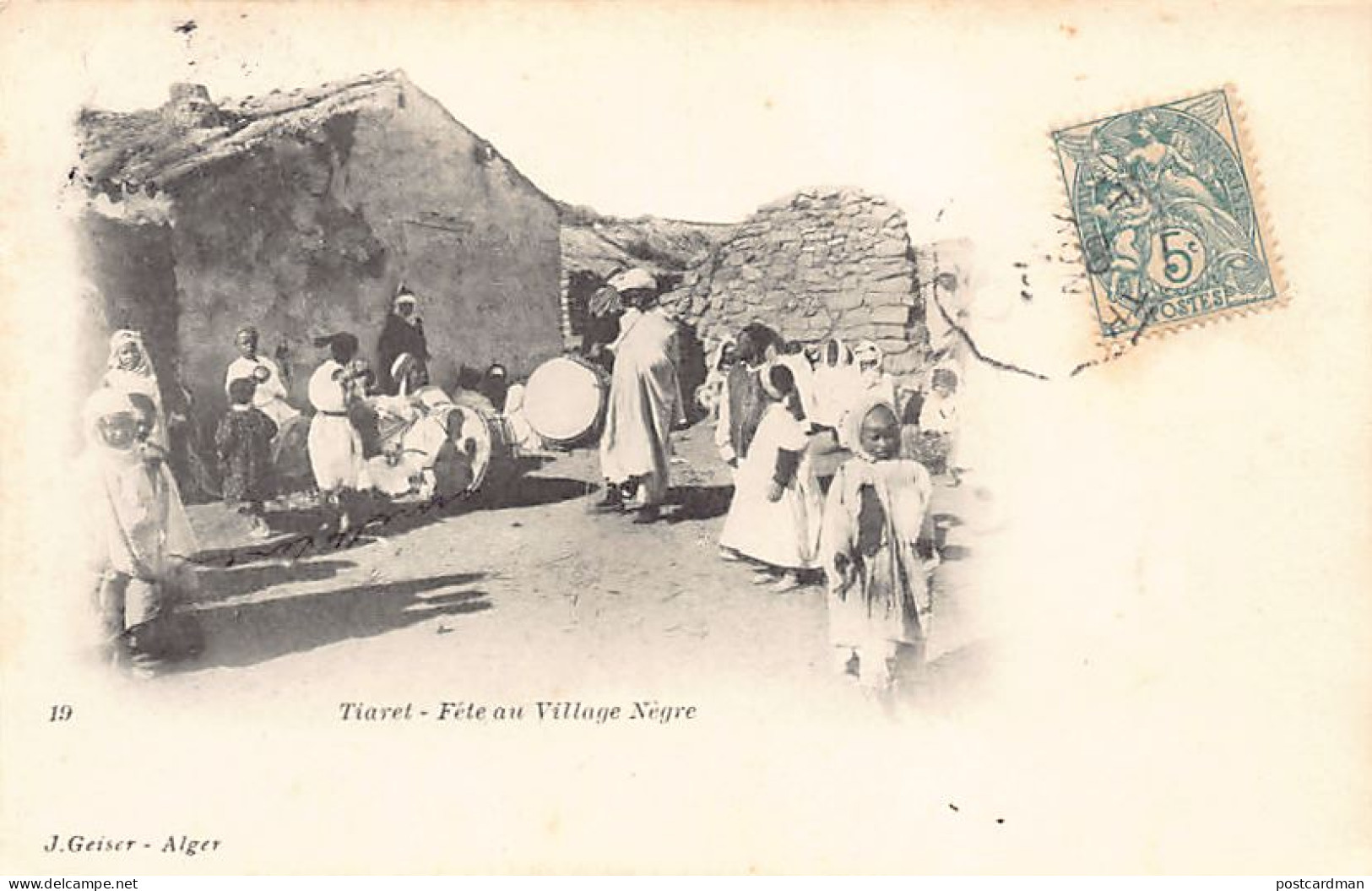 Algérie - TIARET - Fête Au Village Nègre - Ed. J. Geiser 19 - Tiaret