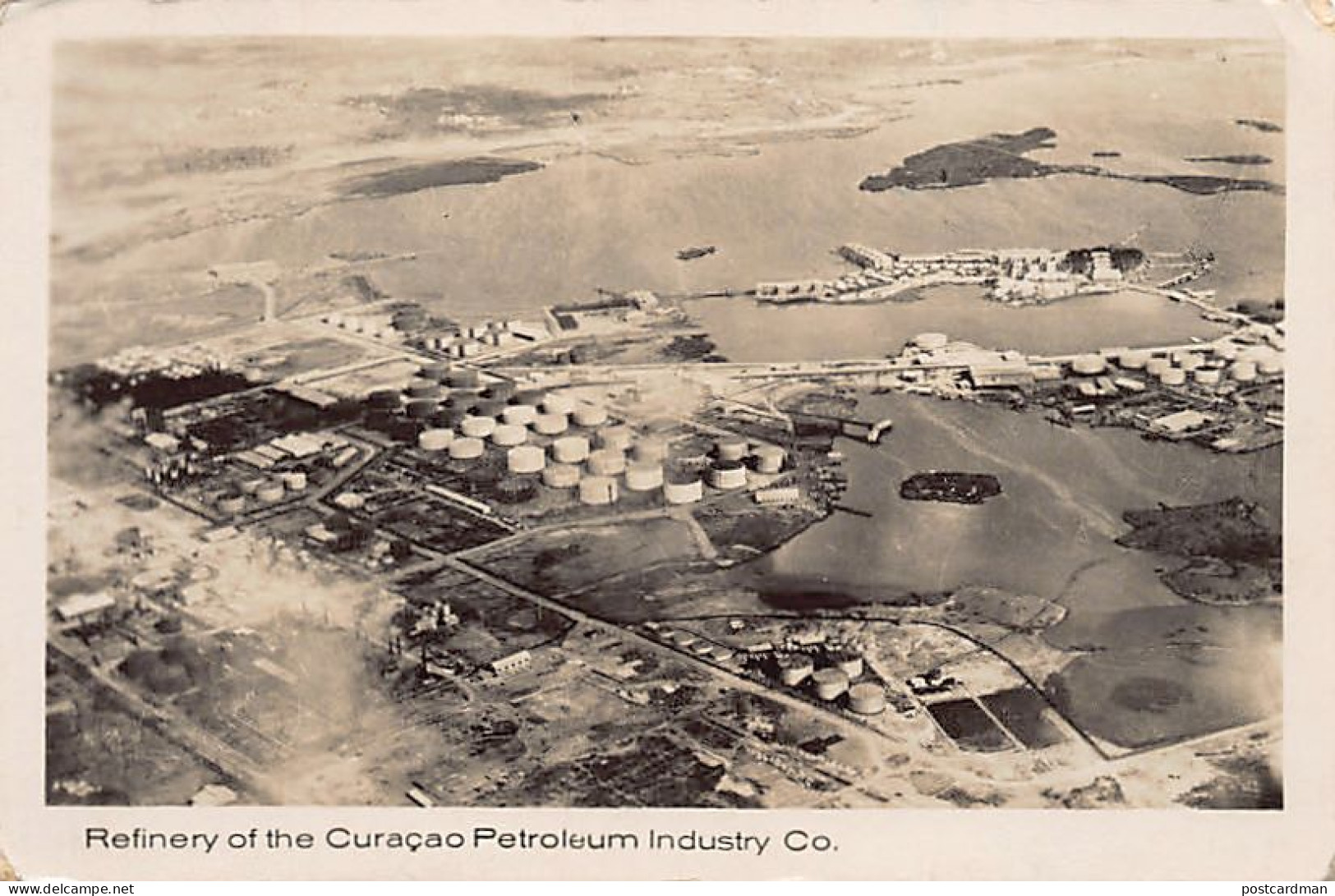 CURACAO - Refinery Of The Curacao Petroleum Industry Co. - Aerial View - Publ. Kon. Luchtvaart  - Curaçao