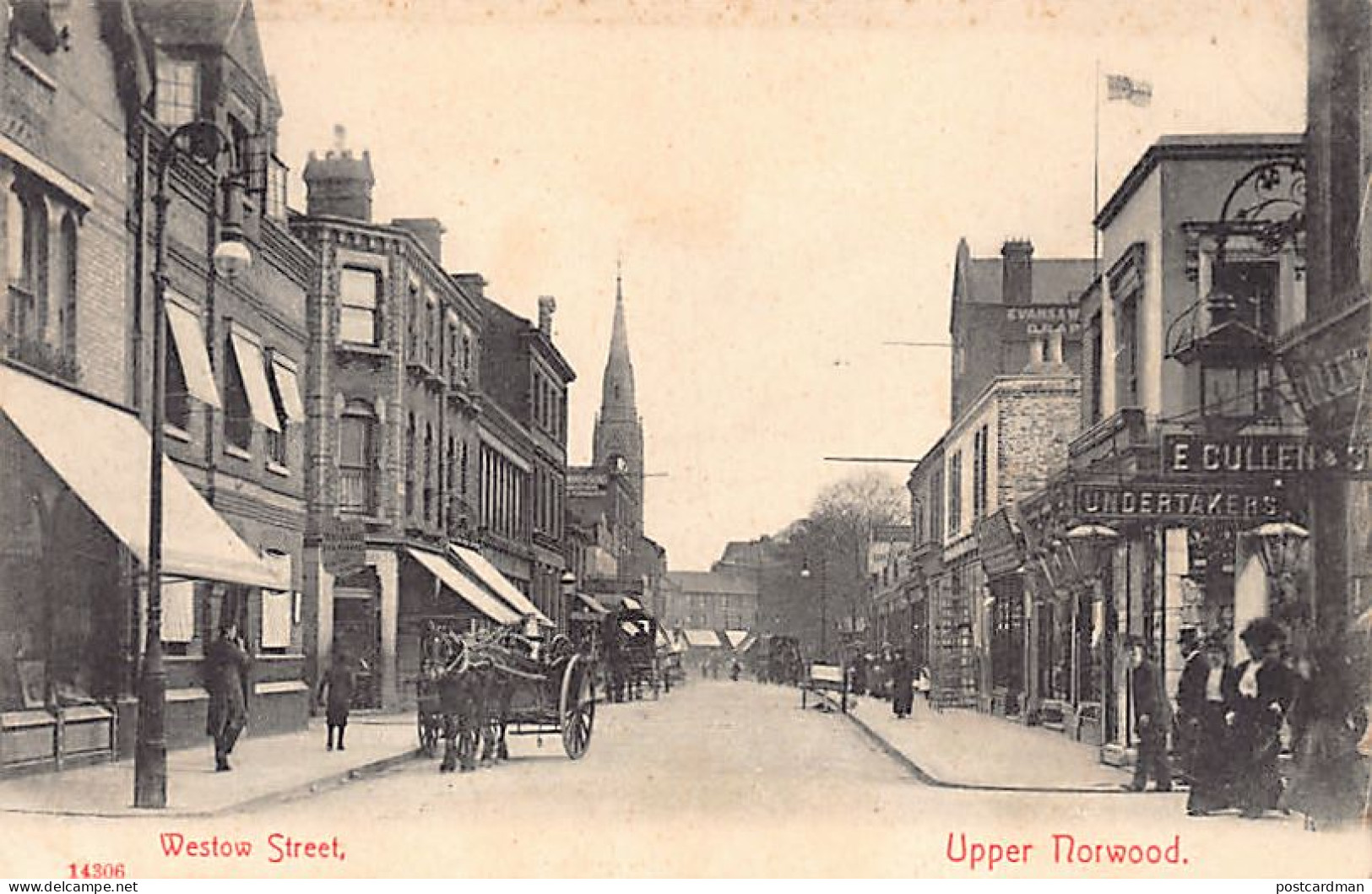 England - UPPER NORWOOD Greater London - Westow Street - E. Cullen Undertakers - Londres – Suburbios