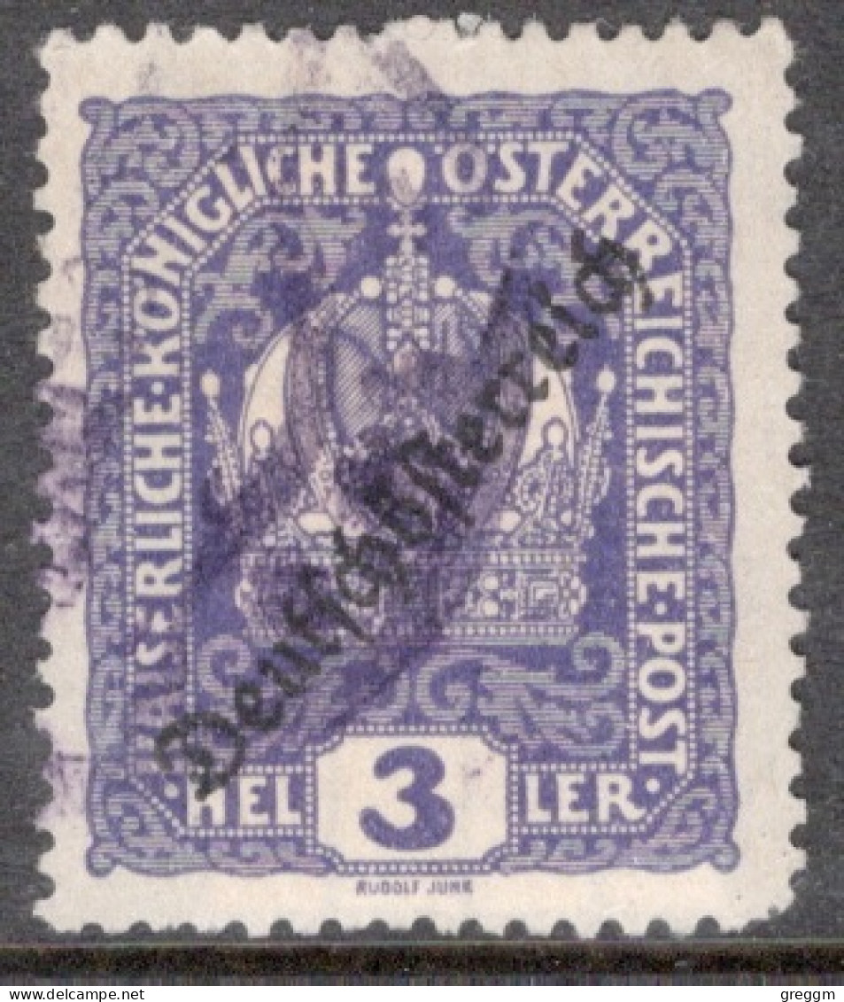 Austria 1918 Single Stamp From The Stamps Of 1916-1917 Overprinted "Deutschösterreich" Set In Fine Used - Gebruikt