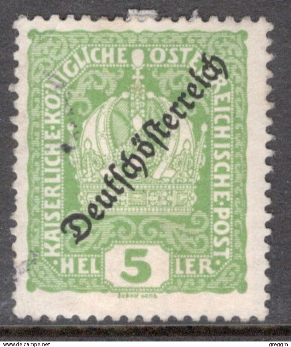 Austria 1918 Single Stamp From The Stamps Of 1916-1917 Overprinted "Deutschösterreich" Set In Fine Used - Gebruikt