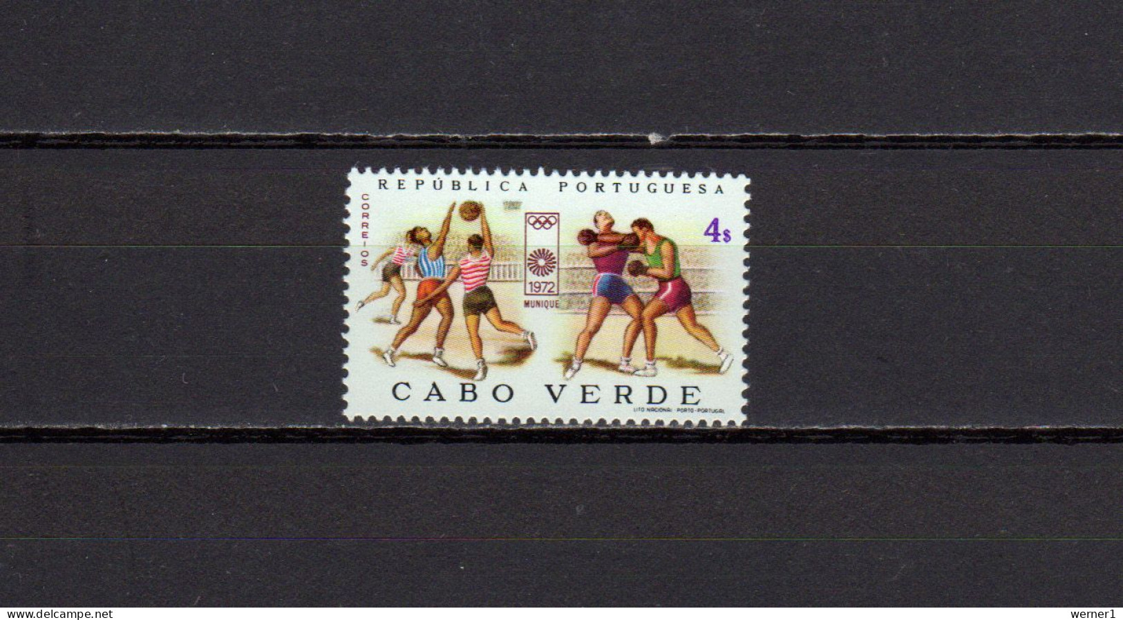 Cape Verde 1972 Olympic Games Munich, Basketball, Boxing Stamp MNH - Summer 1972: Munich