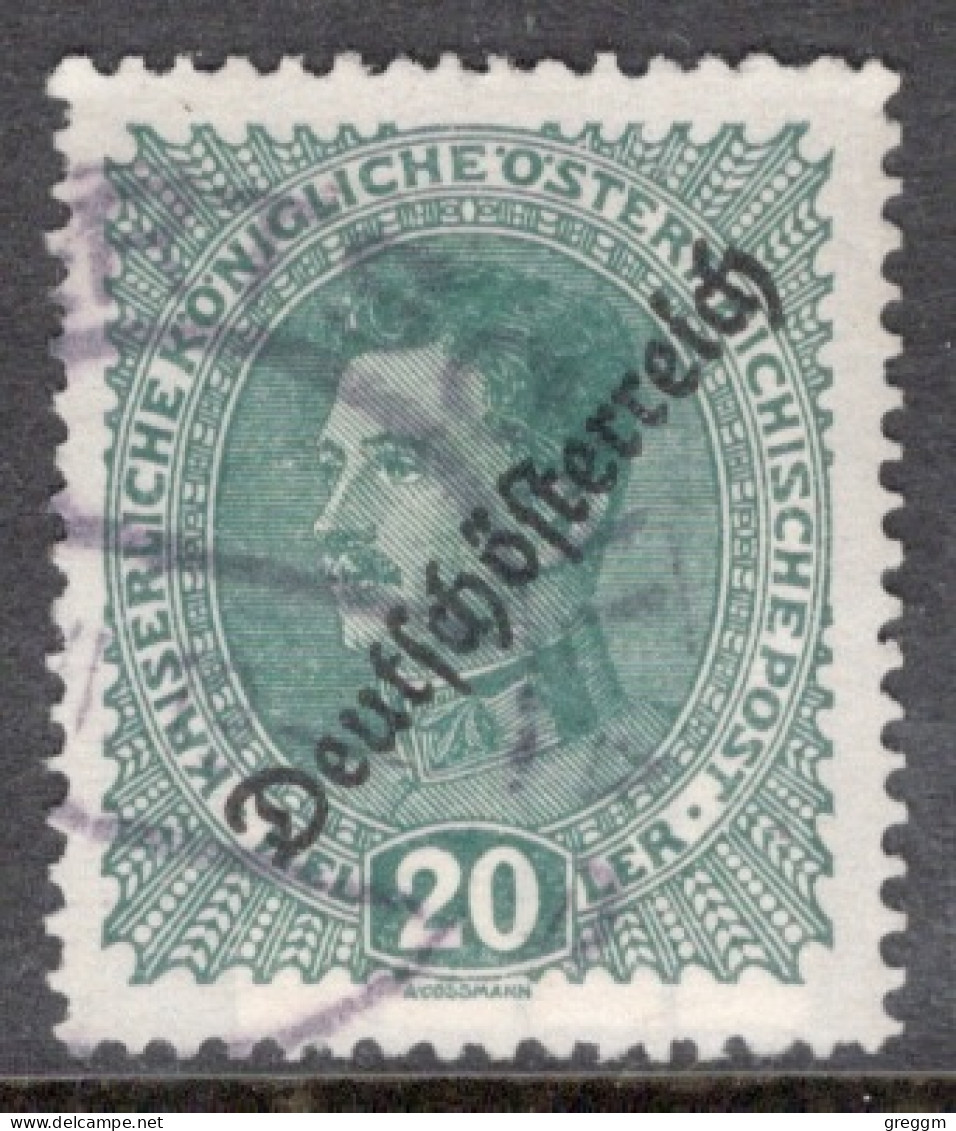 Austria 1918 Single Stamp From The Stamps Of 1916-1917 Overprinted "Deutschösterreich" Set In Fine Used - Gebruikt
