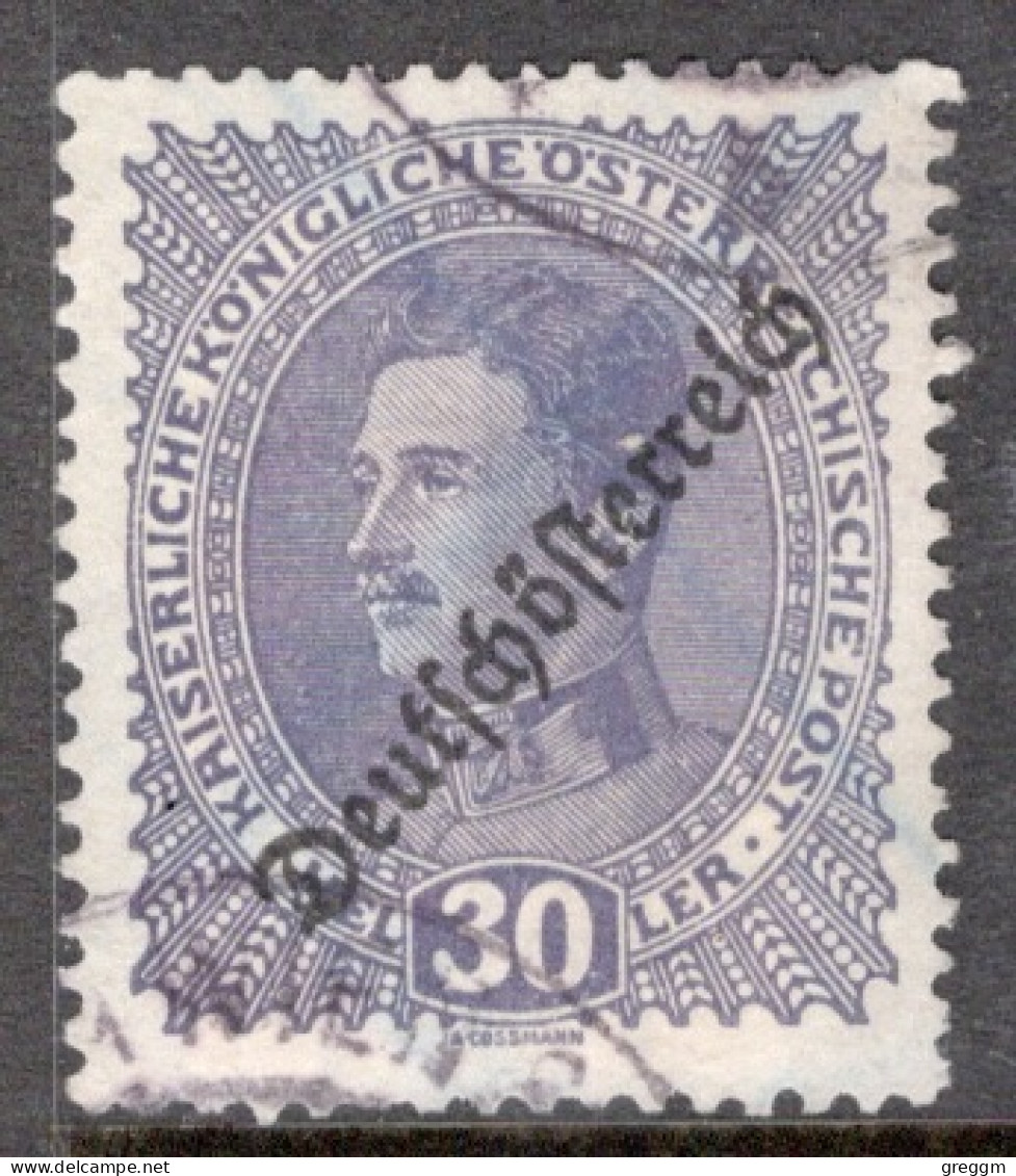 Austria 1918 Single Stamp From The Stamps Of 1916-1917 Overprinted "Deutschösterreich" Set In Fine Used - Gebraucht