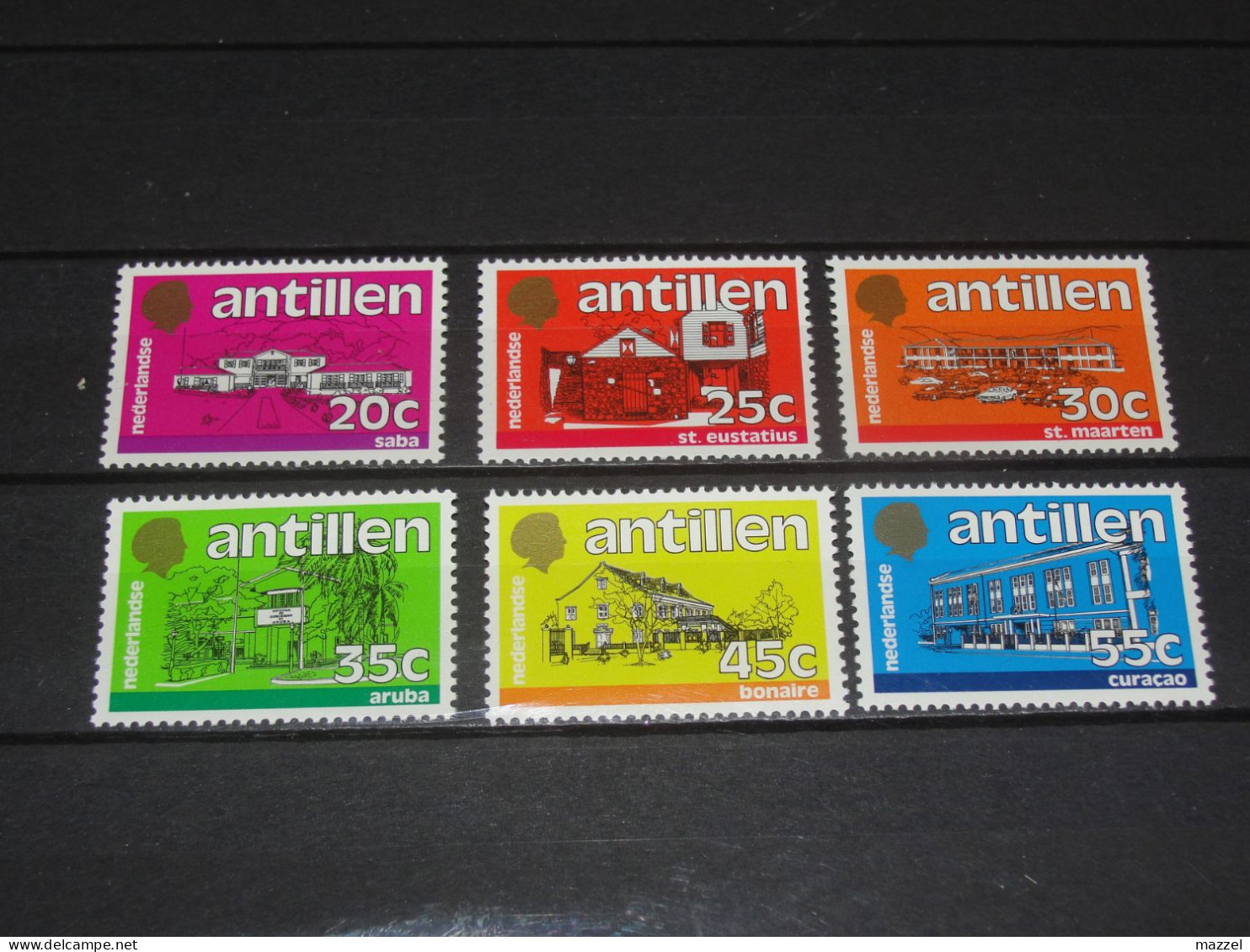 ANTILLEN SERIE  758-763   POSTRIS ( MNH) - Curaçao, Antille Olandesi, Aruba