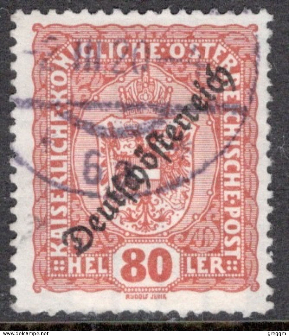 Austria 1918 Single Stamp From The Stamps Of 1916-1917 Overprinted "Deutschösterreich" Set In Fine Used - Gebruikt