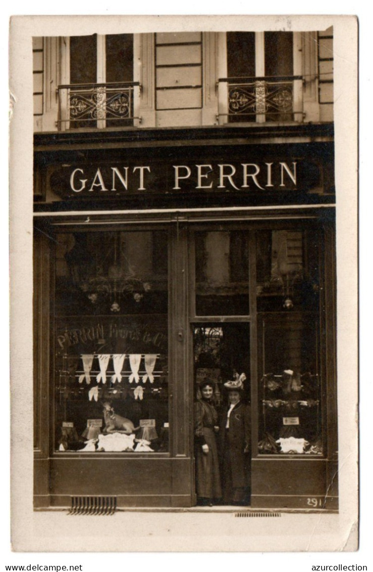 Préfecture. Devanture Ganterie Perrin Frères Et Cie. Carte Photo Animée - Lyon 3