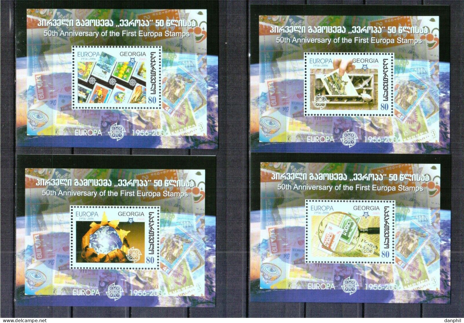 GEORGIA 2006 50th ANNIVERSARY OF EUROPA STAMPS - 4 Bl. Michel # 35-38 - M€10 - Georgien