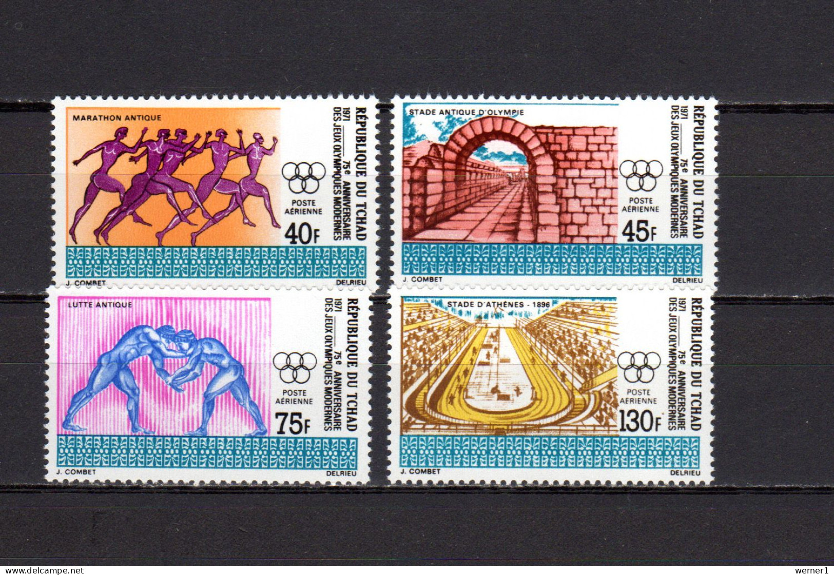 Chad - Tchad 1971 Olympic Games, 75th Anniv. Of Olympic Games Set Of 4 MNH - Summer 1972: Munich