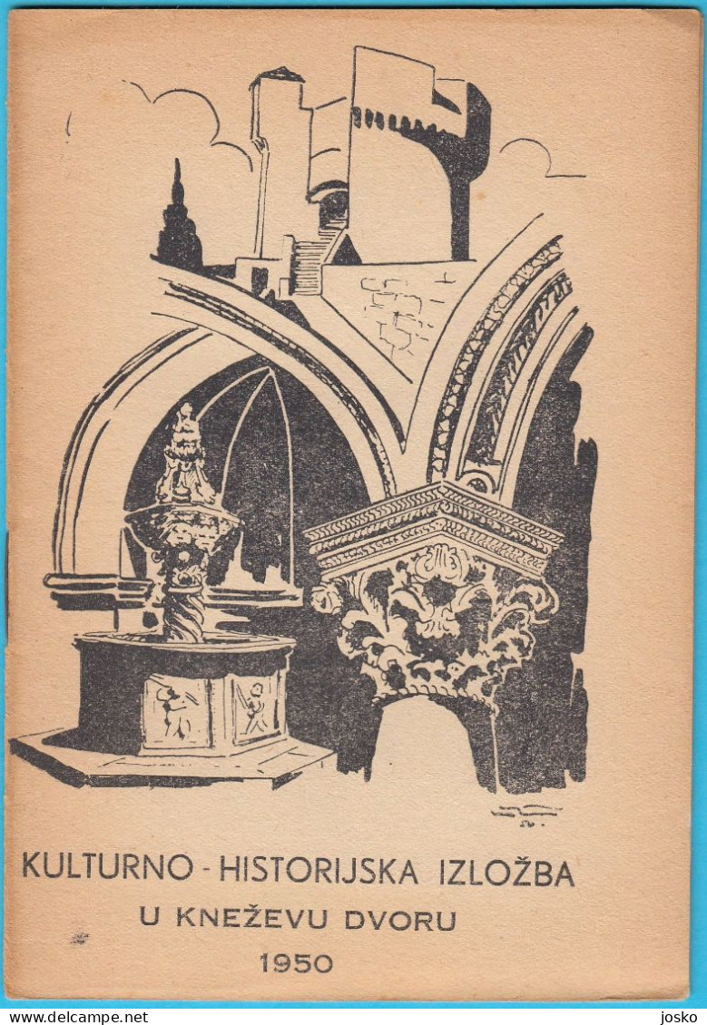 DUBROVNIK ... KULTURNO-HISTORIJSKA IZLOŽBA U KNEŽEVU DVORU 1950. * Croatia Old Book Croatie Kroatien Croazia - Langues Slaves