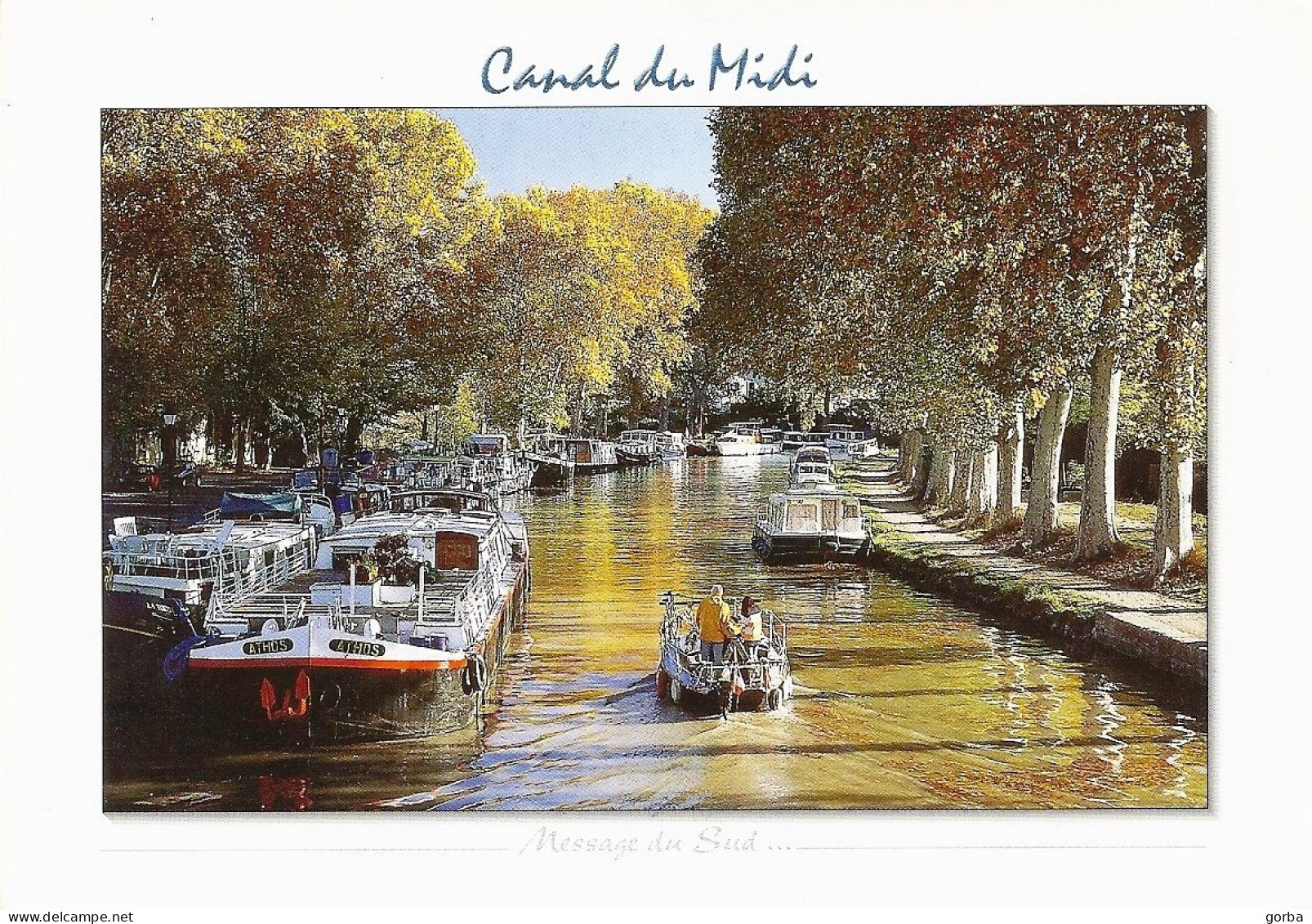 *CPM - FRANCE - LANGUEDOC-ROUSSILLON - LE CANAL DU MIDI - Nombreux Bateaux Au Port - Languedoc-Roussillon