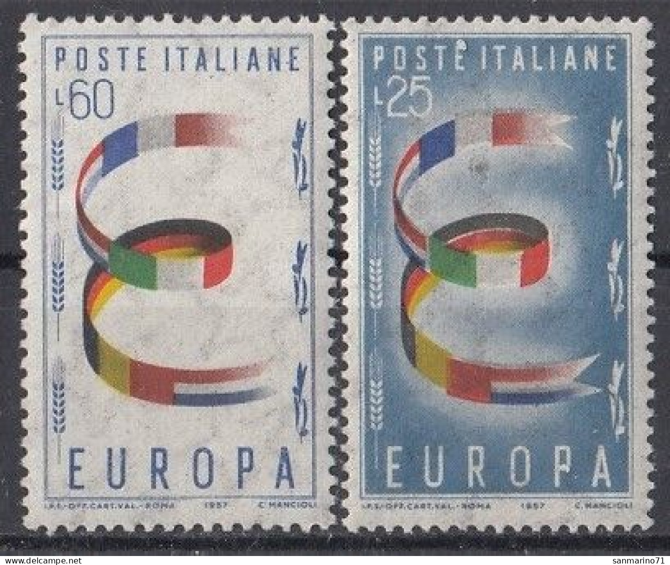 ITALY 992-993,unused - Institutions Européennes