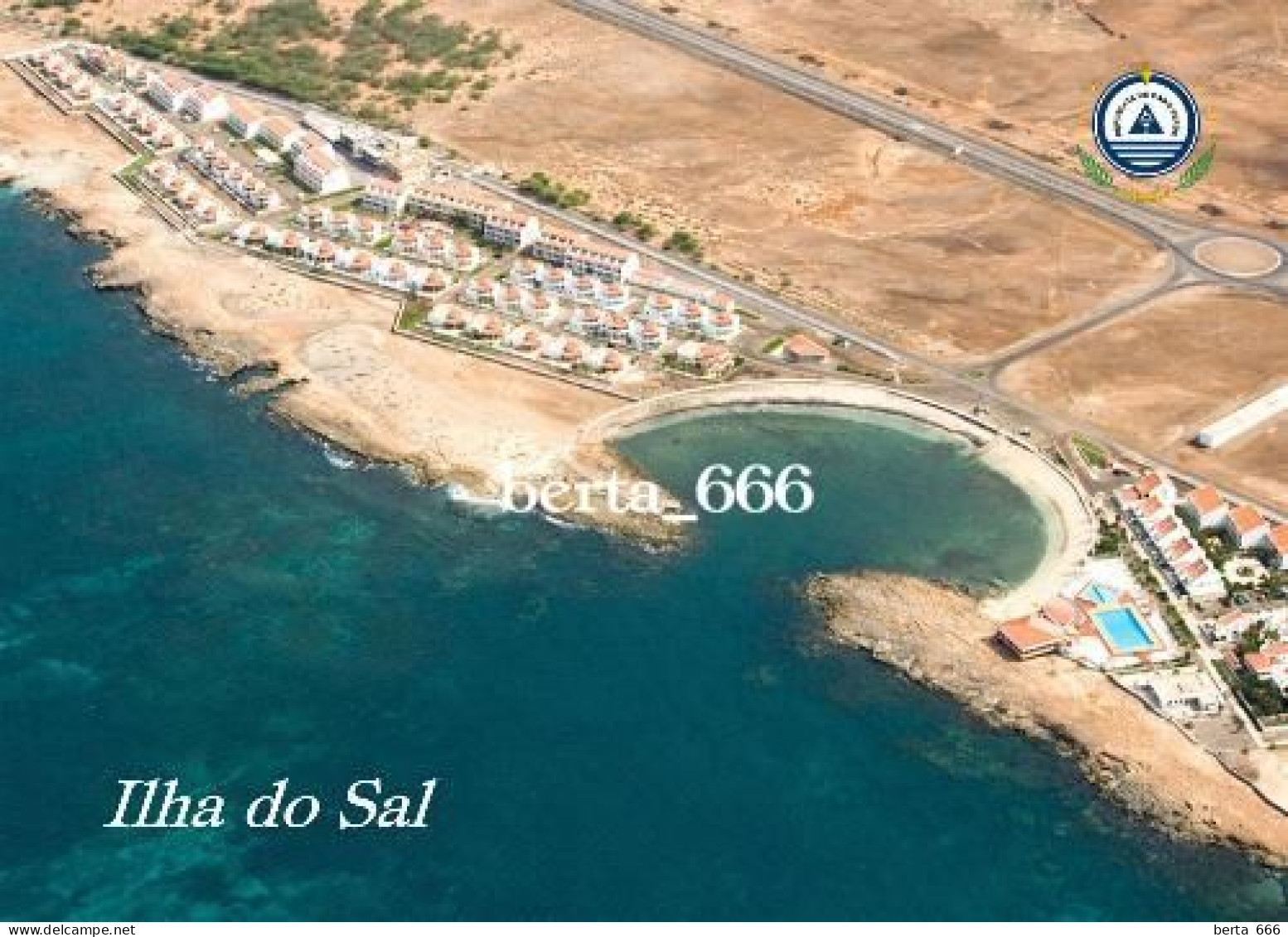 Cape Verde Sal Island Aerial View New Postcard - Cape Verde