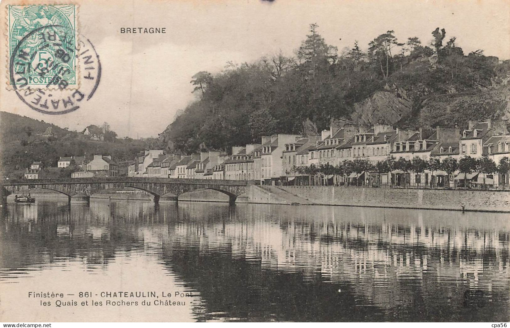 CHATEAULIN - M.T.I.L. 861 Le Pont Les Quais Et Les Rochers Du Château - MTIL éd. - Châteaulin