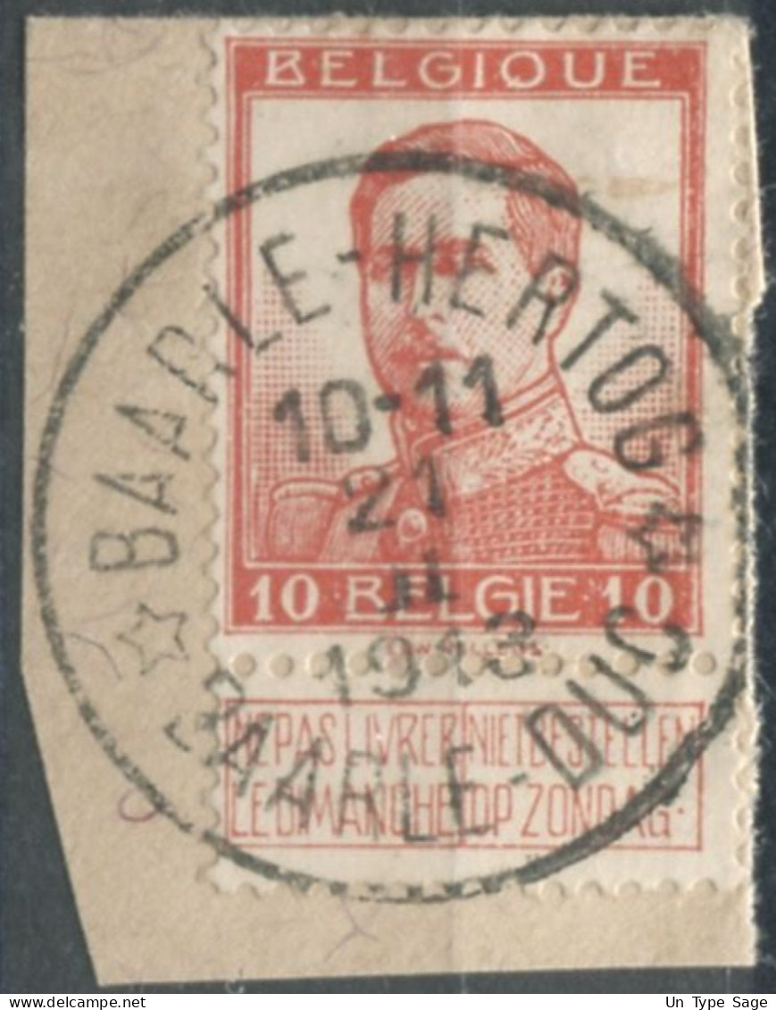 Belgique, Cachet Relais BAARLE-HERTOG (BAR-LE-DUC) Sur Timbres - (F860) - 1914-1915 Croce Rossa